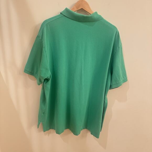 Polo Ralph Lauren Mens 3XB Big Green Purple Pony Golf Shirt Cotton Preppy Read - Picture 4 of 12